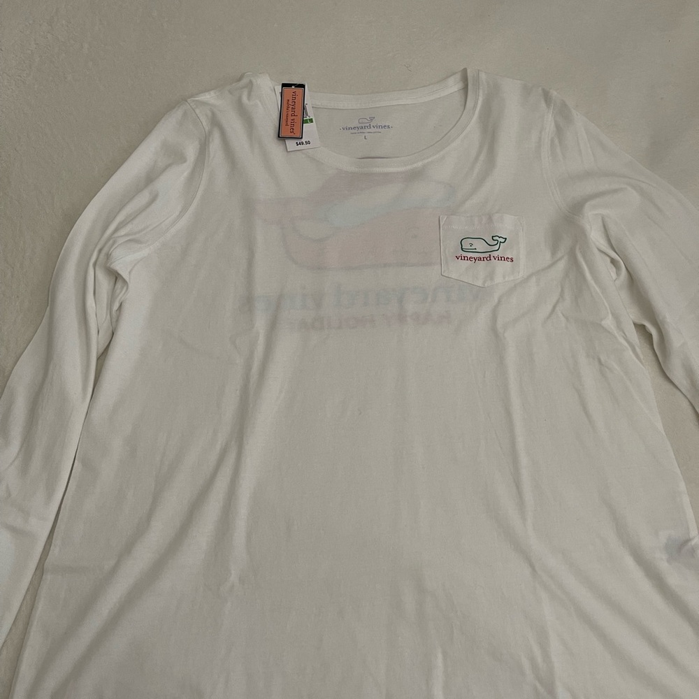 Vineyard Vines White Long Sleevs Shirt